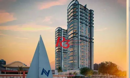 Apartamento com 3 dormitórios à venda, 227 m² por R$ 4.990.000,00 - Ponta da Praia - Santos/SP
