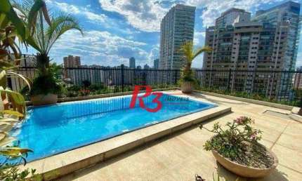 Cobertura com 5 dormitórios à venda, 336 m² por R$ 3.300.000,00 - Ponta da Praia - Santos/SP
