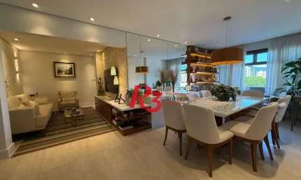 Apartamento com 3 dormitórios à venda, 148 m² por r$ 1.350.000,00 - ponta da praia - santos/sp