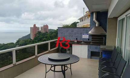 Cobertura com 4 dormitórios à venda, 255 m² por R$ 3.180.000,00 - Balneário Mar Casado - Guarujá/SP