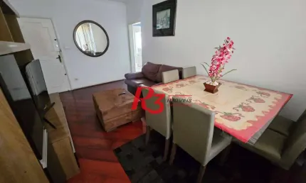 Apartamento com 2 dormitórios à venda, 80 m² por r$ 830.000,00 - boqueirão - santos/sp