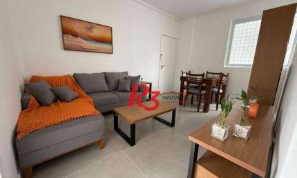 Apartamento com 2 dormitórios à venda, 54 m² por R$ 570.000,00 - Aparecida - Santos/SP