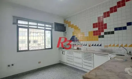 Sala sobre loja para alugar, 70 m² por r$ 3.200/mês - ponta da praia - santos/sp