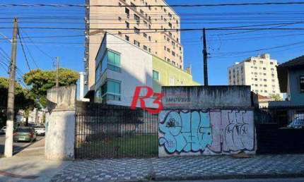 Terreno para alugar, 405 m² por R$ 15.000,00/mês - Aparecida - Santos/SP