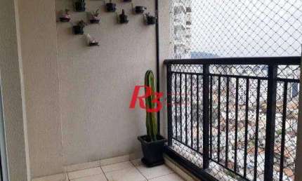 Apartamento com 2 dormitórios à venda, 62 m² por R$ 672.000,00 - Marapé - Santos/SP