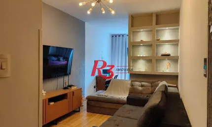 Apartamento à venda, 73 m² por r$ 415.000,00 - josé menino - santos/sp