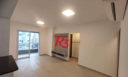 Apartamento com 2 dormitórios para alugar, 74 m² por R$ 5.003,00/mês - Boqueirão - Santos/SP