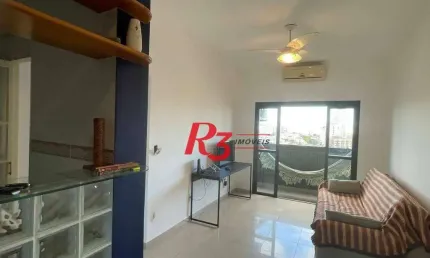 Apartamento com 1 dormitório à venda, 59 m² por R$ 520.000,00 - Embaré - Santos/SP