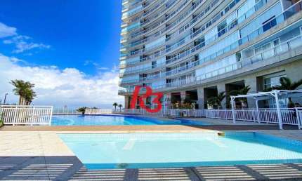 Apartamento com 2 dormitórios para alugar, 75 m² por R$ 7.000,00/mês - Pompéia - Santos/SP