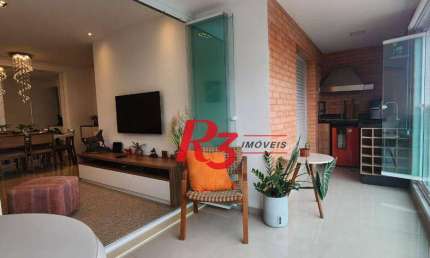 Apartamento com 2 dormitórios para alugar, 119 m² por R$ 13.455,00/mês - Embaré - Santos/SP