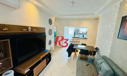 Apartamento à venda, 70 m² por r$ 375.000,00 - embaré - santos/sp