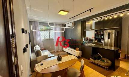 Apartamento com 2 dormitórios à venda, 69 m² por R$ 410.000,00 - Campo Grande - Santos/SP