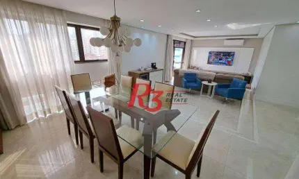 Apartamento com 3 dormitórios à venda, 183 m² por r$ 1.700.000,00 - pompéia - santos/sp