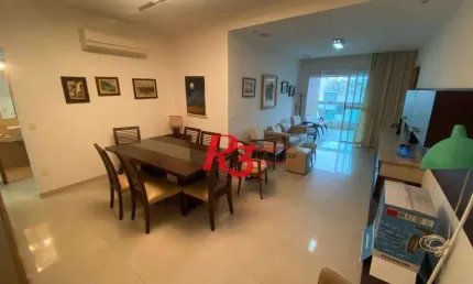 Apartamento com 3 dormitórios à venda, 138 m² por R$ 2.000.000,00 - Embaré - Santos/SP