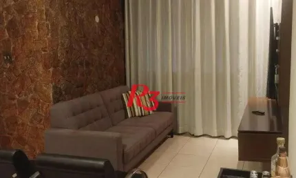 Apartamento com 2 dormitórios à venda, 63 m² por r$ 350.000,00 - macuco - santos/sp