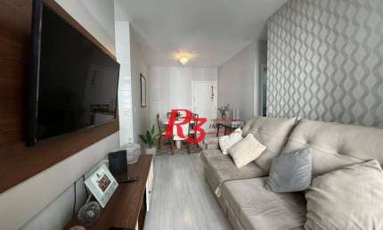 Apartamento de 2 Quartos 64m2 Acqua Play Home &amp;  Resort por R$ 580.000 - Marapé - Santos/SP