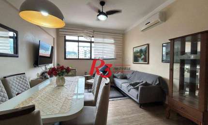 Apartamento com 2 dormitórios à venda, 98 m² por R$ 530.000,00 - Campo Grande - Santos/SP