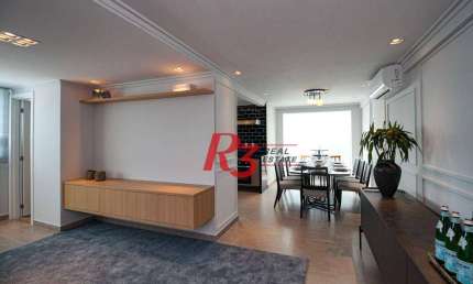 Apartamento, 150 m² - venda por R$ 1.490.000,00 ou aluguel por R$ 12.600,01/mês - Marapé - Santos/SP