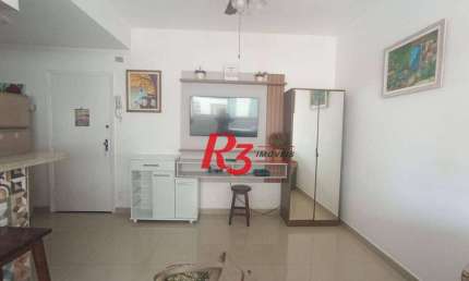 Kitnet, 36 m² - venda por R$ 330.000,00 ou aluguel por R$ 3.000,00/mês - Gonzaga - Santos/SP