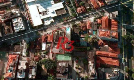 Terreno à venda, 1364 m² por r$ 13.650.000,00 - josé menino - santos/sp