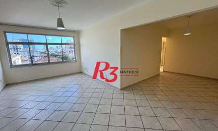 Apartamento com 3 dormitórios para alugar, 127 m² por R$ 4.250,00/mês - Aparecida - Santos/SP
