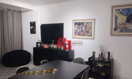 Apartamento com 2 dormitórios à venda, 87 m² por R$ 590.000,00 - Aparecida - Santos/SP