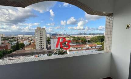 Apartamento com 3 dormitórios para alugar, 112 m² por R$ 4.250,00/mês - Embaré - Santos/SP