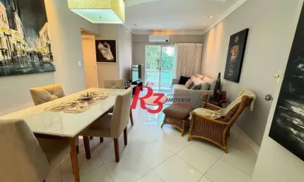 Apartamento com 2 dormitórios à venda, 87 m² por r$ 920.000,00 - gonzaga - santos/sp