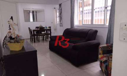 Apartamento com 3 dormitórios à venda, 90 m² por R$ 580.000,00 - Embaré - Santos/SP
