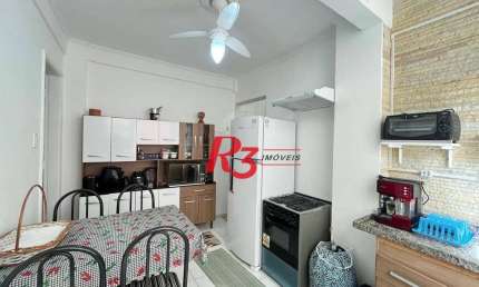 Apartamento com 1 dormitório para alugar, 42 m² por R$ 3.700,02/mês - Boqueirão - Santos/SP