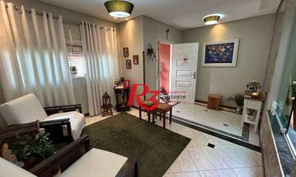 Sobrado com 4 dormitórios à venda, 180 m² por R$ 1.300.000,00 - Aparecida - Santos/SP
