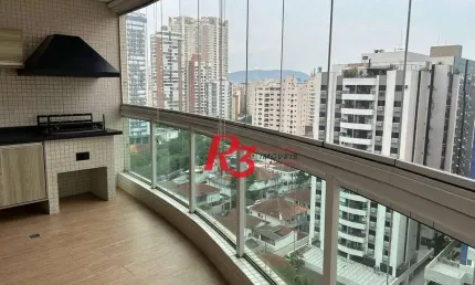 Apartamento com 3 quartos à venda, 124 m² por r$ 1.700.000 - boqueirão - santos/sp