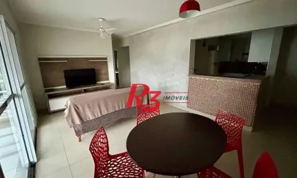 Apartamento com 3 dormitórios para alugar, 96 m² por R$ 7.000,00/mês - Vila Belmiro - Santos/SP