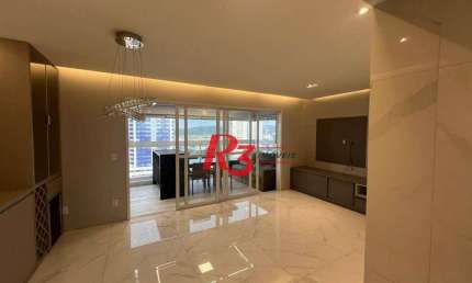 Apartamento com 3 dormitórios para alugar, 111 m² por R$ 9.500,00/mês - Ponta da Praia - Santos/SP