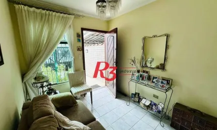Casa sobreposta à venda 3 quartos suíte 1 vaga Boqueirão Santos