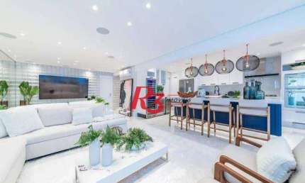 Apartamento com 3 suítes à venda, 184 m² por R$ 3.990.000 - Boqueirão - Santos/SP