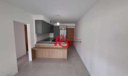 Apartamento com 2 dormitórios para alugar, 65 m² por R$ 6.300/mês - Vila Rica - Santos/SP