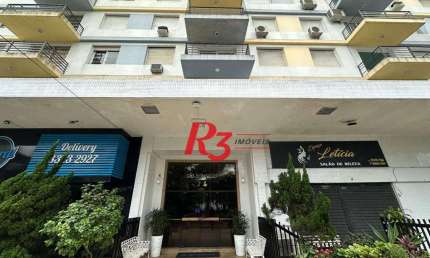 Apartamento com 2 dormitórios para alugar, 90 m² por R$ 4.500,00/mês - Boqueirão - Santos/SP