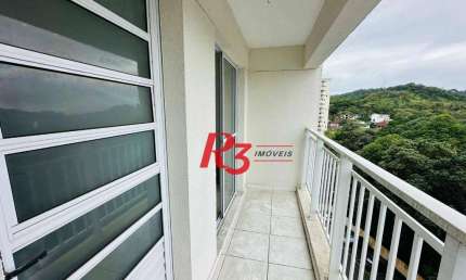 Apartamento com 2 dormitórios à venda, 52 m² por R$ 345.000,00 - Morro de Nova Cintra - Santos/SP
