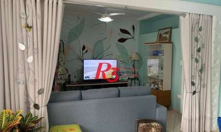 Apartamento com 2 dormitórios à venda, 75 m² por R$ 425.000,00 - Aparecida - Santos/SP