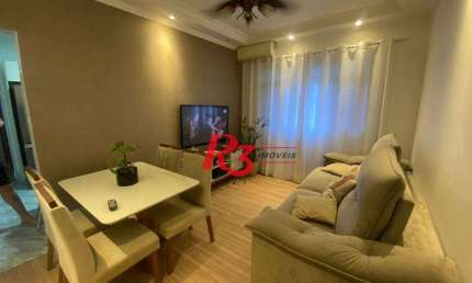 Apartamento com 2 dormitórios à venda, 67 m² por R$ 375.000,00 - Marapé - Santos/SP