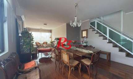Cobertura com 4 dormitórios à venda, 255 m² por R$ 1.900.000,00 - Boqueirão - Santos/SP