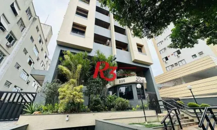 Apartamento com 2 dormitórios à venda, 93 m² por R$ 610.000,00 - Embaré - Santos/SP