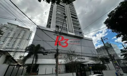 Apartamento com 1 dormitório para alugar, 54 m² por R$ 6.000,02/mês - Boqueirão - Santos/SP