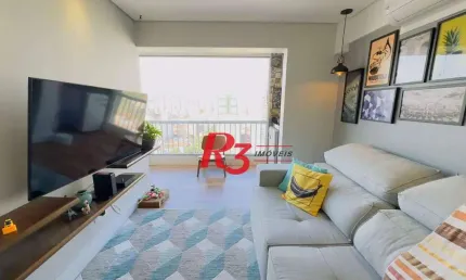 Apartamento com 2 dormitórios à venda, 69 m² por r$ 770.000,00 - encruzilhada - santos/sp