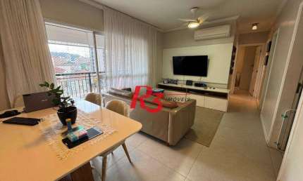 Apartamento Garden com 3 dormitórios à venda, 180 m² por R$ 1.090.000,00 - Gonzaga - Santos/SP