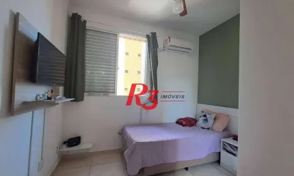 Kitnet com 1 dormitório à venda, 28 m² por r$ 300.000,00 - embaré - santos/sp