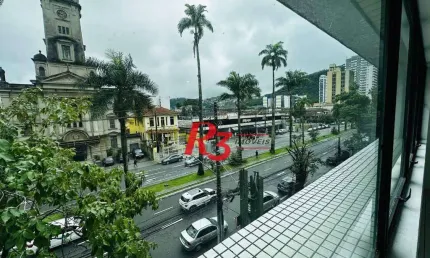 Sala para alugar, 121 m² por R$ 5.000,00/mês - Gonzaga - Santos/SP