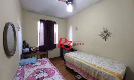 Apartamento à venda, térreo com 2 quartos no campo grande - santos
