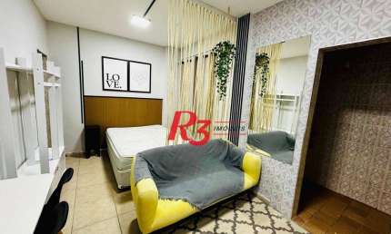 Kitnet com 1 dormitório para alugar, 30 m² por R$ 3.000,02/mês - Embaré - Santos/SP